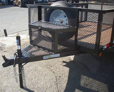 expanded metal trailer tool box|utility trailer mesh box.